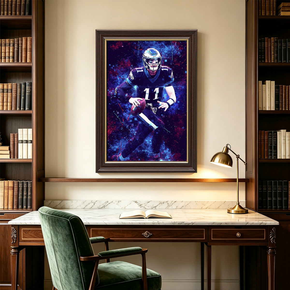 Carson Wentz Sports Celebrity Art Deco Poster 3 Canvas Wall Art Poster Decor Gift