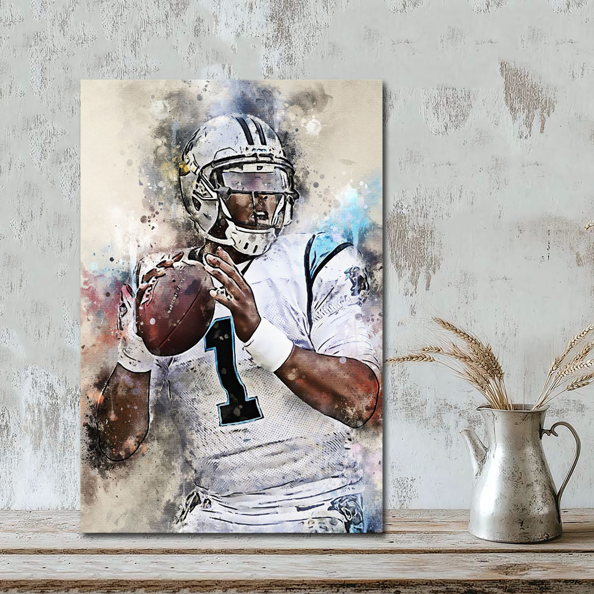 Cam Newton Celebrity Sports Art Poster School Dining Room Decoration 6 Canvas Wall Art Poster Decor Gift