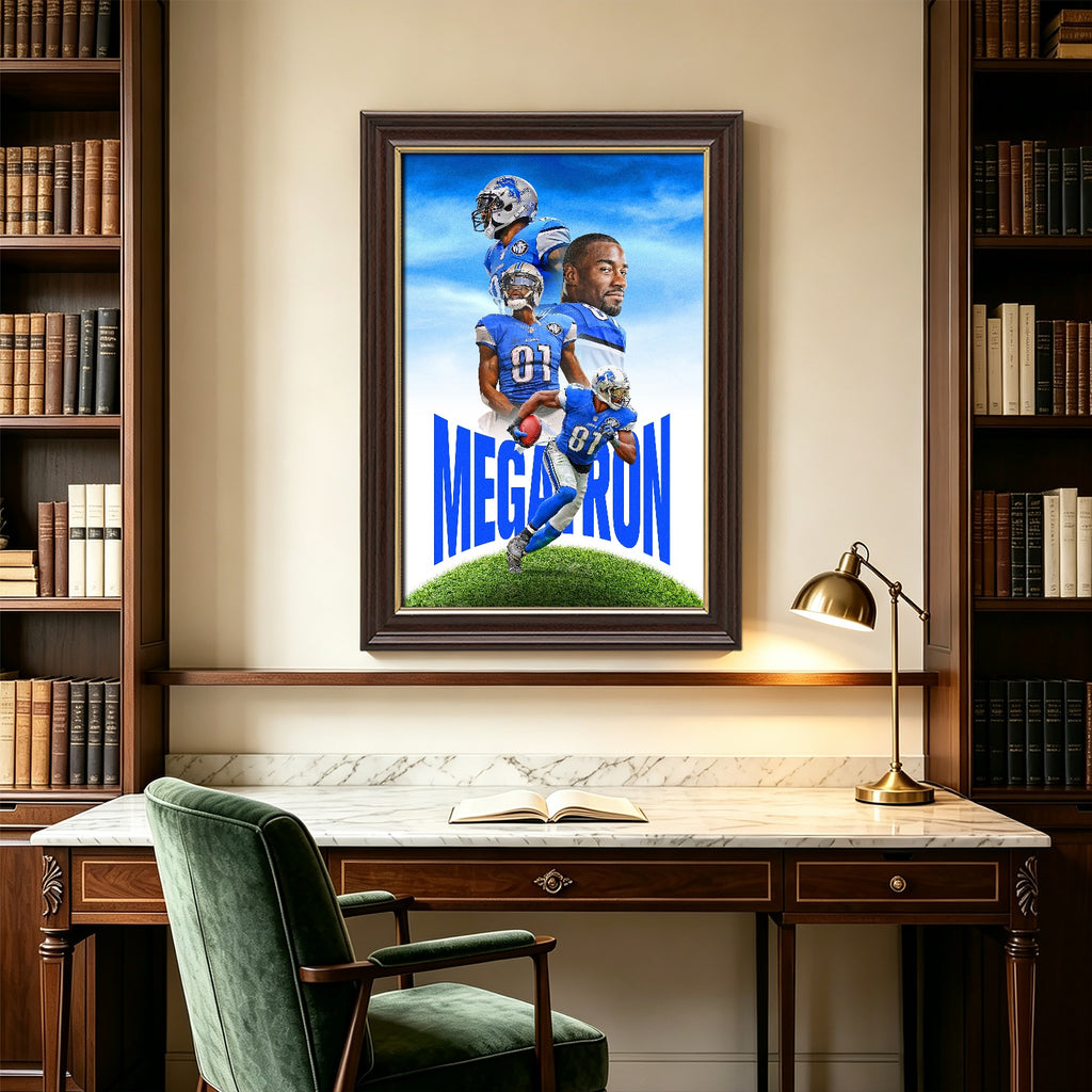 Calvin Johnson Celebrity Sports Art Poster School Dining Room Decoration 6 Canvas Wall Art Poster Decor Gift