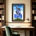 Calvin Johnson Celebrity Sports Art Poster School Dining Room Decoration 6 Canvas Wall Art Poster Decor Gift