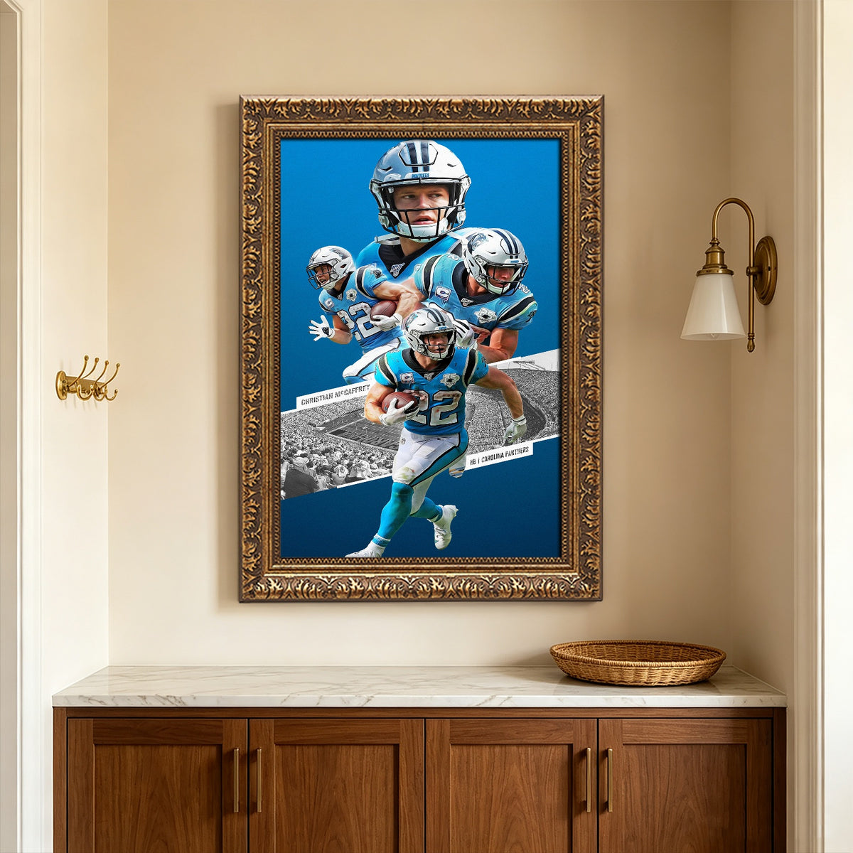 Christian McCaffrey Celebrity Sports Art Poster School Dining Room Decoration 0 Canvas Wall Art Poster Decor Gift