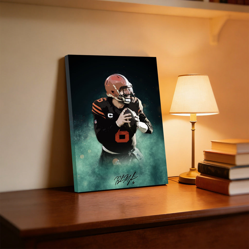 Baker Mayfield Celebrity Sports Art Poster School Dining Room Decoration 11 Canvas Wall Art Poster Decor Gift