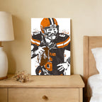 Baker Mayfield Celebrity Sports Art Poster School Dining Room Decoration 7 Canvas Wall Art Poster Decor Gift