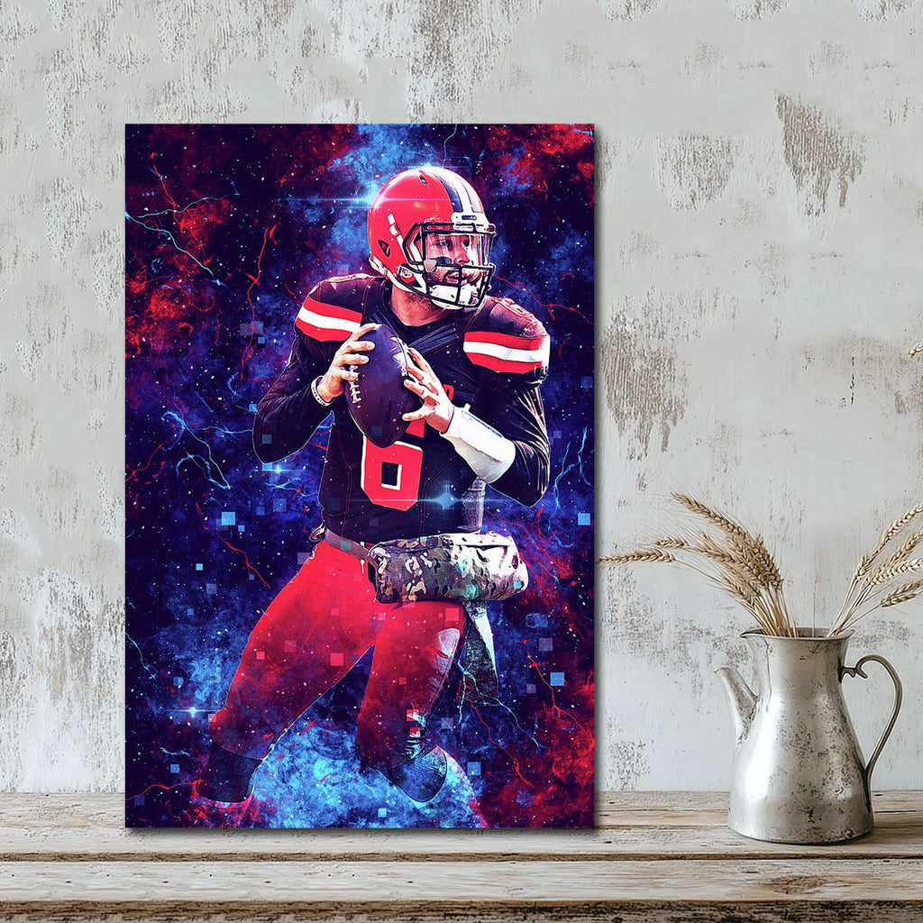 Baker Mayfield Sports Celebrity Art Deco Poster 3 Canvas Wall Art Poster Decor Gift