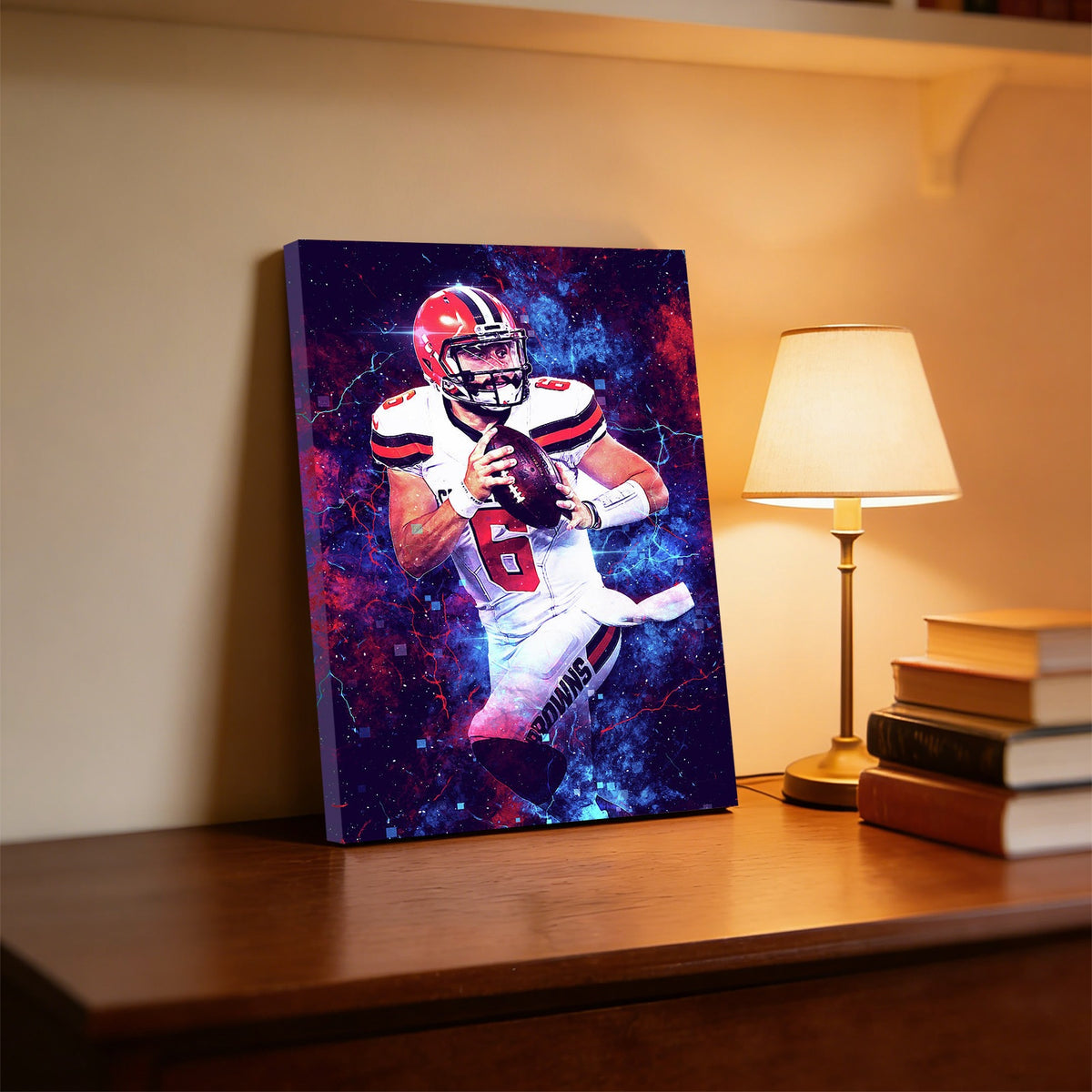 Baker Mayfield Sports Celebrity Art Deco Poster 1 Canvas Wall Art Poster Decor Gift