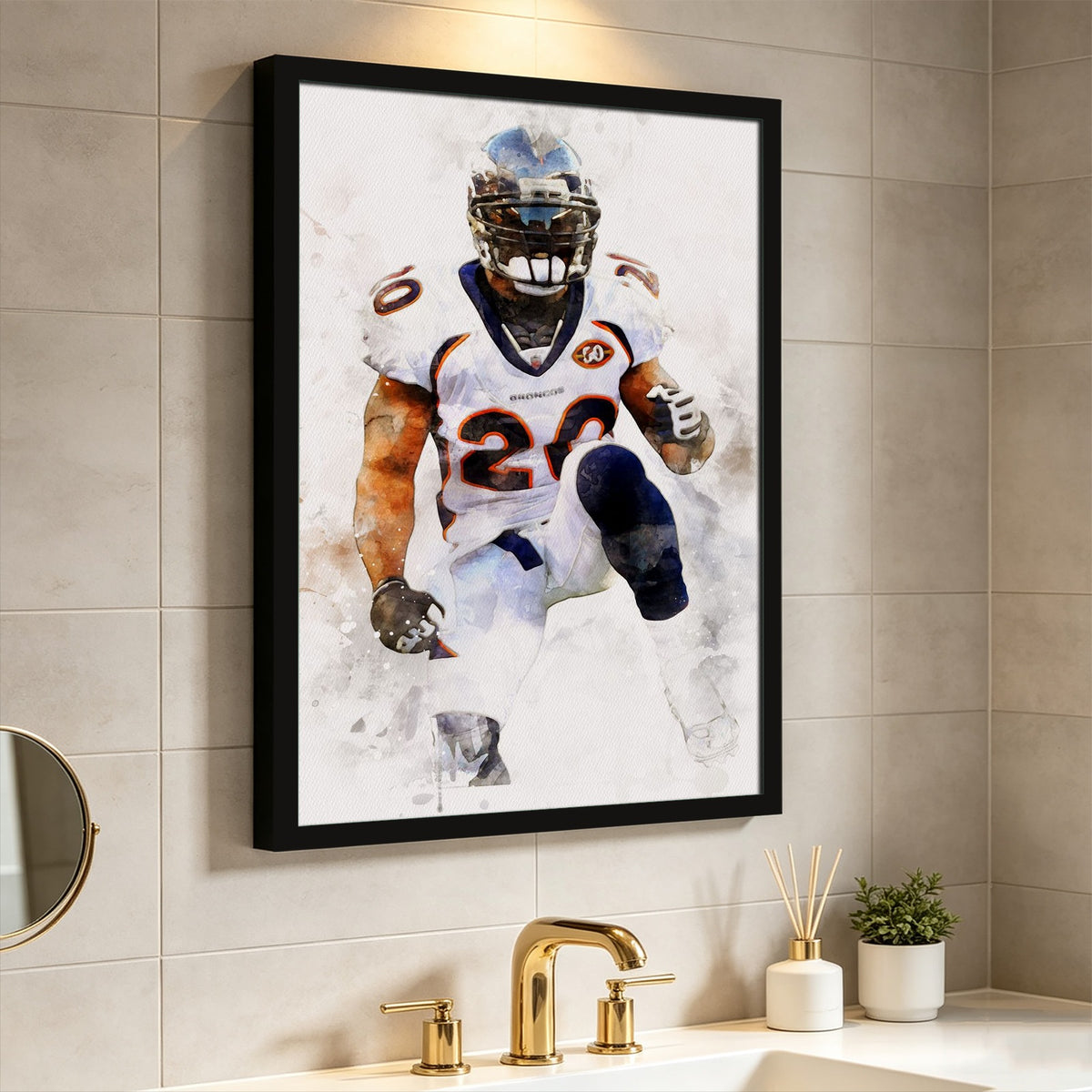 Brian Dawkins Art Poster 7 Canvas Wall Art Poster Decor Gift