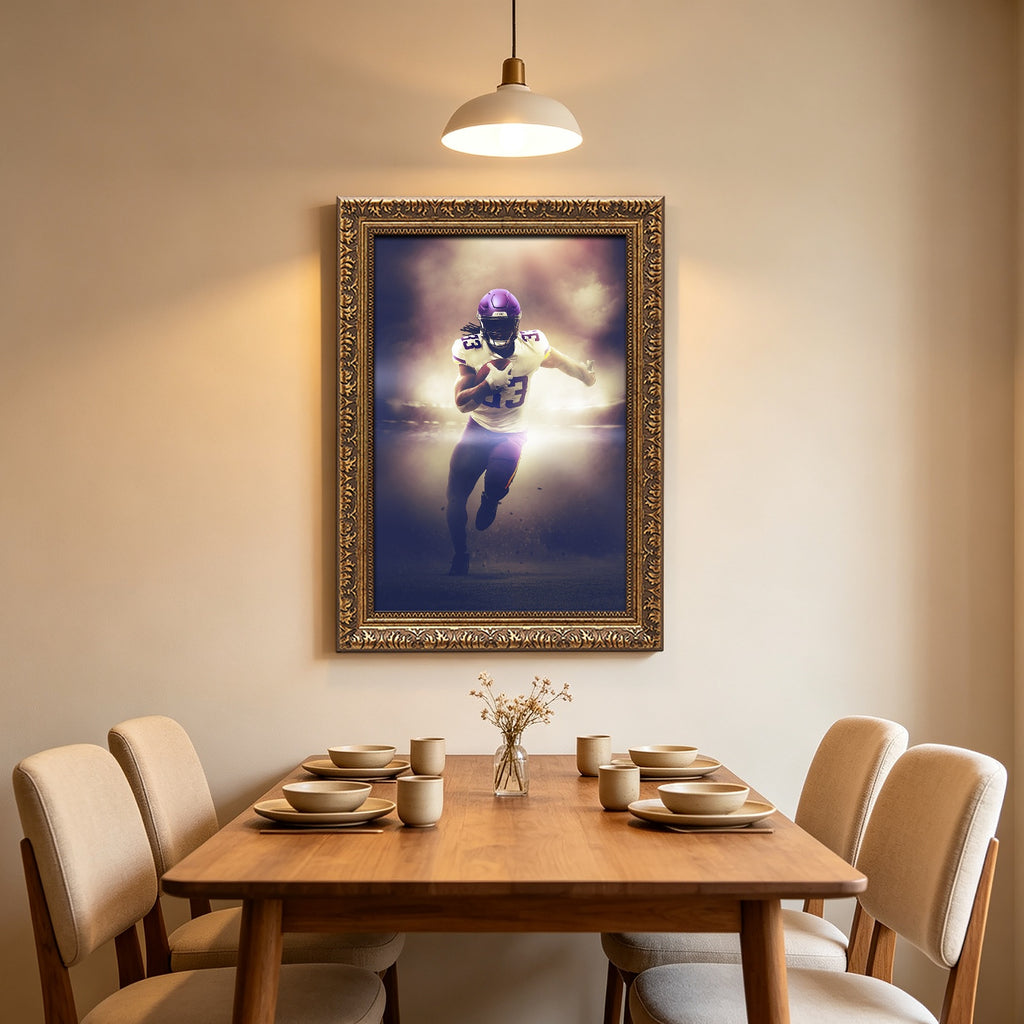 Dalvin Cook Art Sports Decorative Poster School Dormitory 7 Canvas Wall Art Poster Decor Gift
