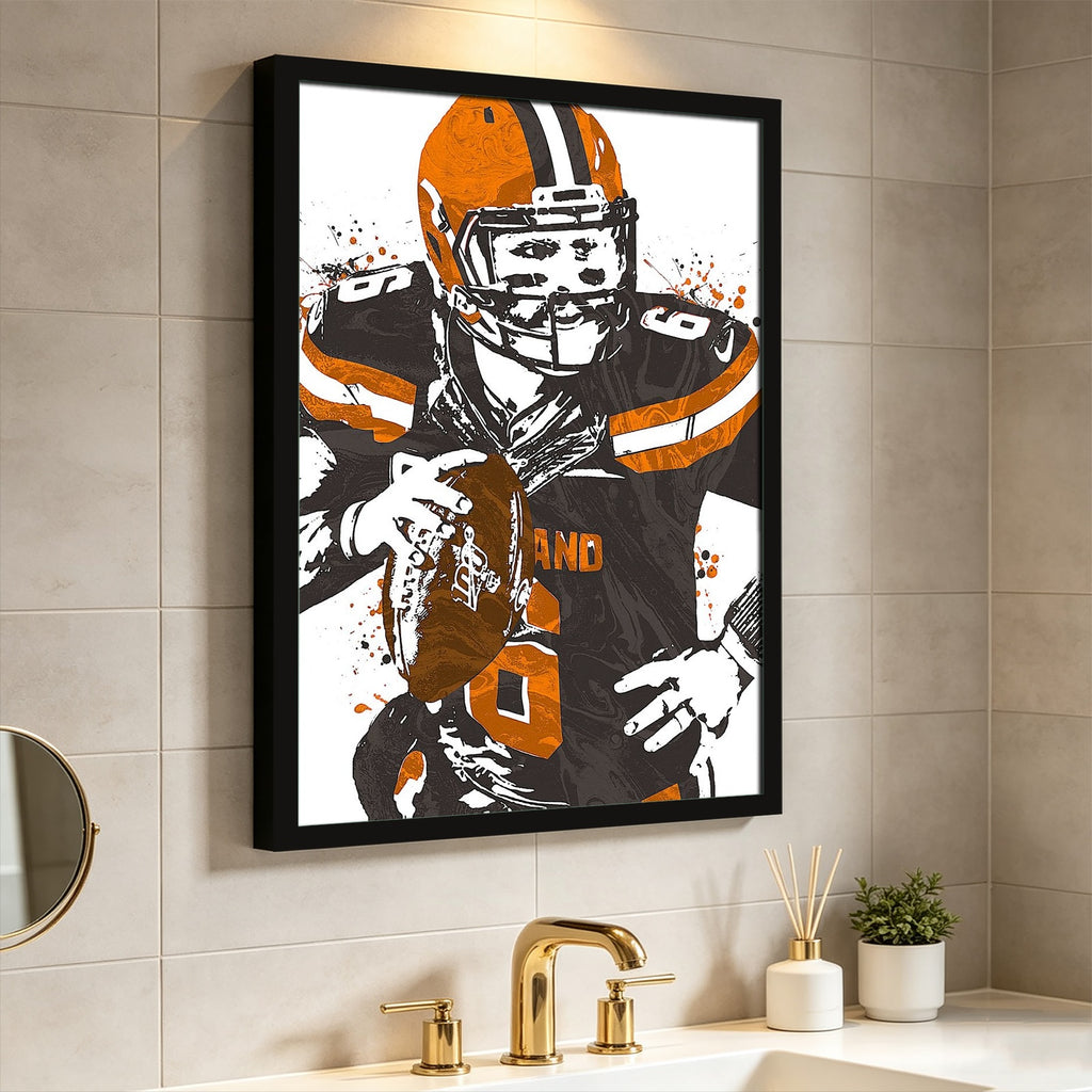Baker Mayfield Art Poster 1 Canvas Wall Art Poster Decor Gift