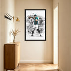 Carson Wentz Art Sports Decorative Poster School Dormitory 1 Canvas Wall Art Poster Decor Gift