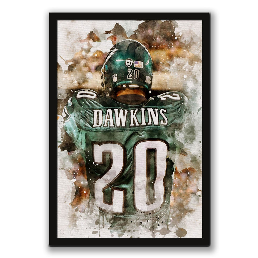 Brian Dawkins Art Poster 0 Canvas Wall Art Poster Decor Gift