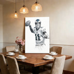 Carson Wentz Art Sports Decorative Poster School Dormitory 9 Canvas Wall Art Poster Decor Gift