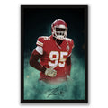 Chris Jones Celebrity Sports Art Poster School Dining Room Decoration 4 Canvas Wall Art Poster Decor Gift