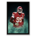 Chris Jones Celebrity Sports Art Poster School Dining Room Decoration 4 Canvas Wall Art Poster Decor Gift