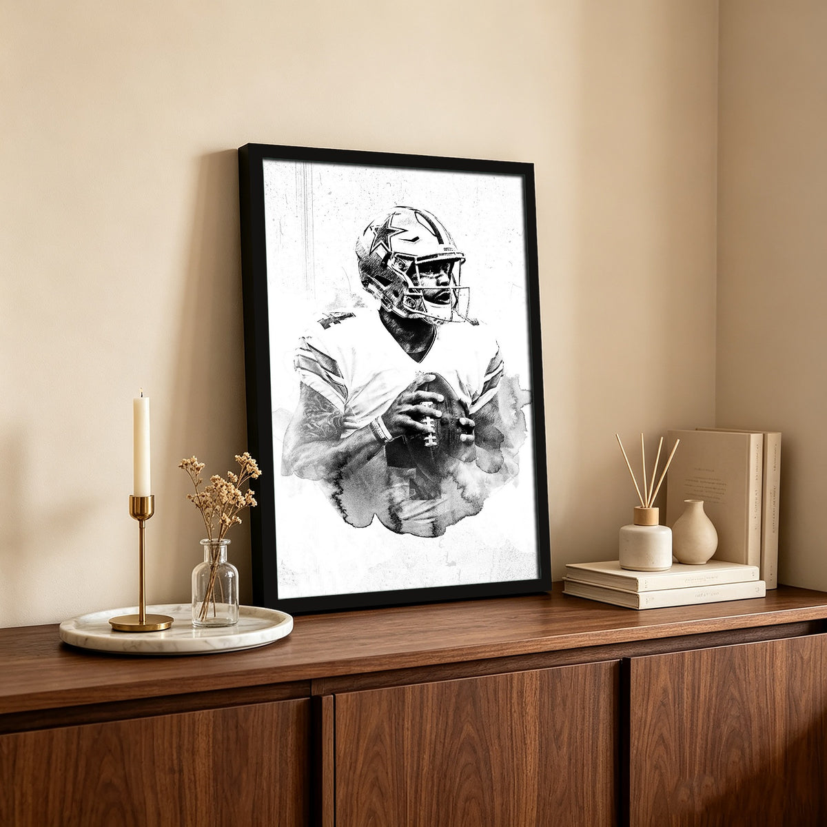Dak Prescott Celebrity Sports Art Poster School Dining Room Decoration 9 Canvas Wall Art Poster Decor Gift