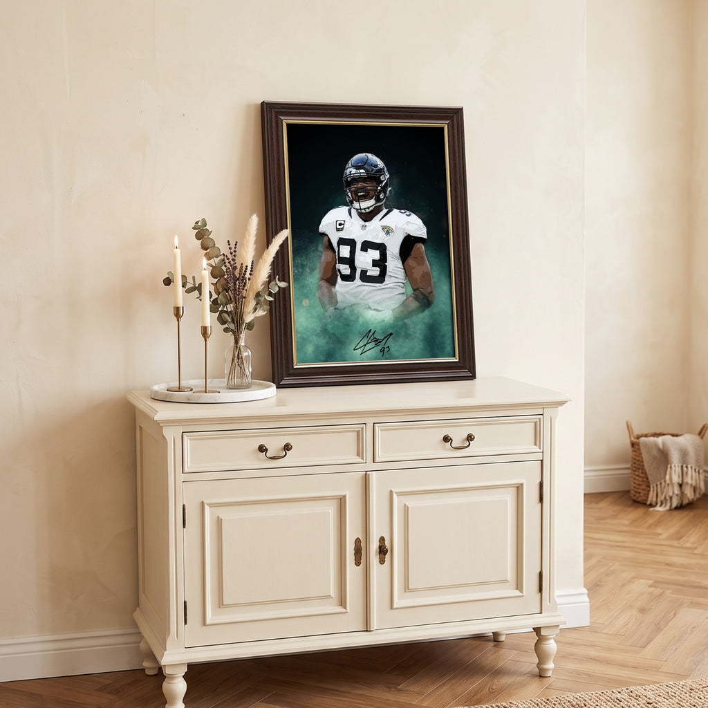 Calais Campbell Celebrity Sports Art Poster School Dining Room Decoration 7 Canvas Wall Art Poster Decor Gift