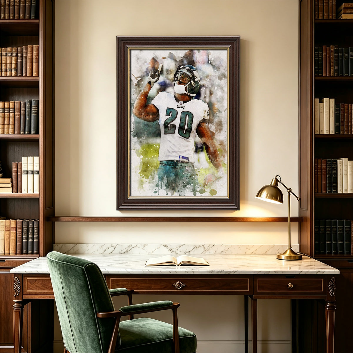 Brian Dawkins Art Poster 9 Canvas Wall Art Poster Decor Gift
