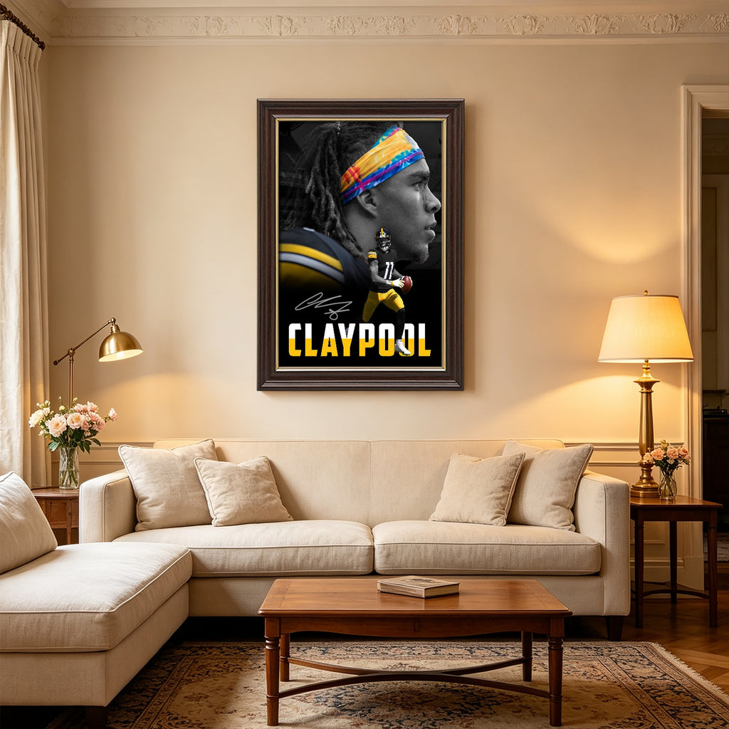 Chase Claypool Sports Celebrity Art Deco Poster 1 Canvas Wall Art Poster Decor Gift