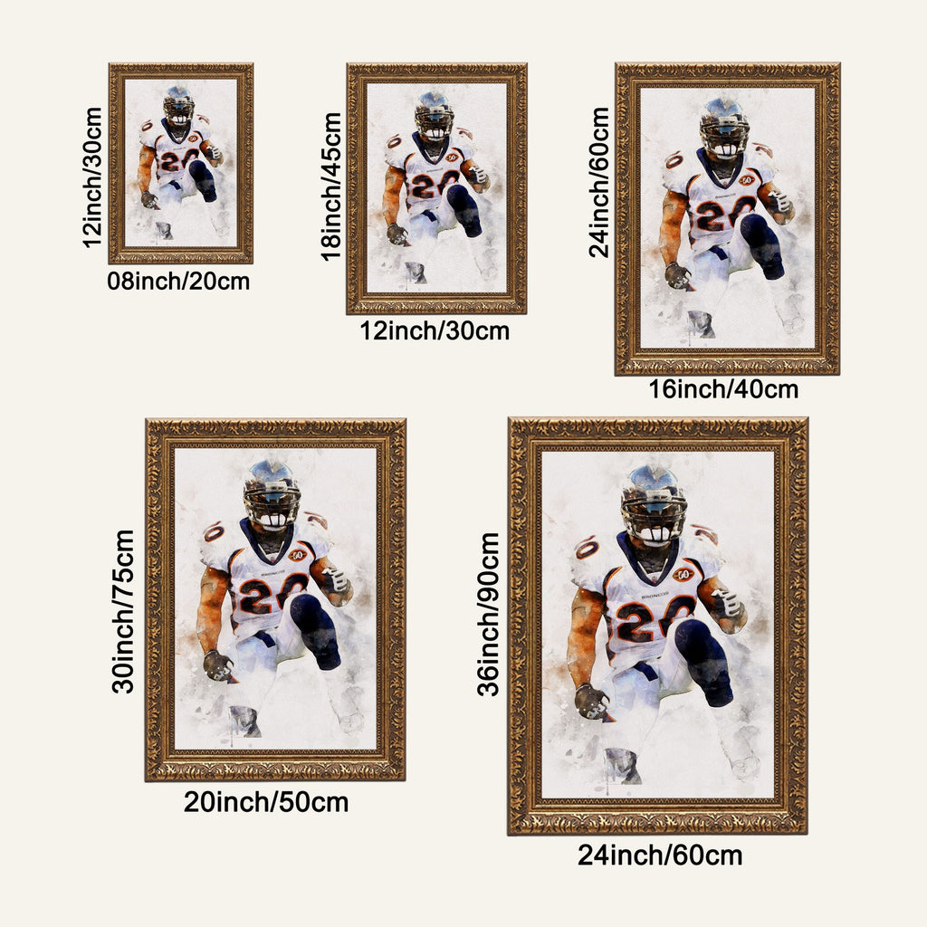 Brian Dawkins Art Poster 7 Canvas Wall Art Poster Decor Gift