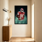 Chris Jones Celebrity Sports Art Poster School Dining Room Decoration 4 Canvas Wall Art Poster Decor Gift