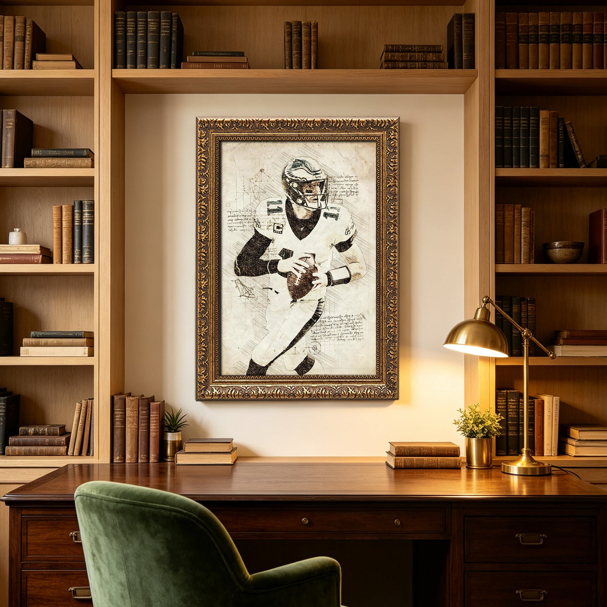 Carson Wentz Sports Celebrity Art Deco Poster 5 Canvas Wall Art Poster Decor Gift