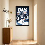 Dak Prescott Sports Celebrity Art Deco Poster 6 Canvas Wall Art Poster Decor Gift