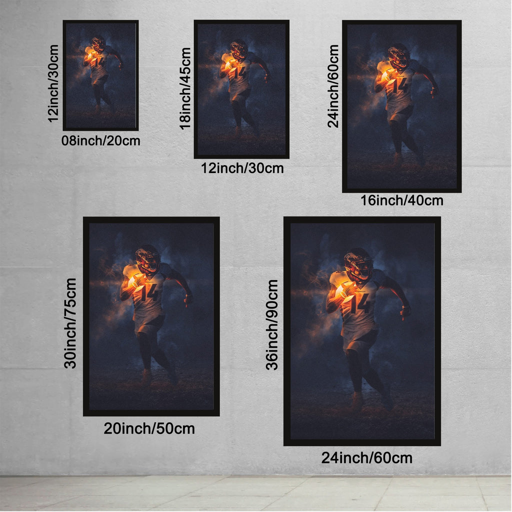 Courtland Sutton Art Sports Decorative Poster School Dormitory 2 Canvas Wall Art Poster Decor Gift