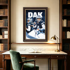 Dak Prescott Sports Celebrity Art Deco Poster 6 Canvas Wall Art Poster Decor Gift