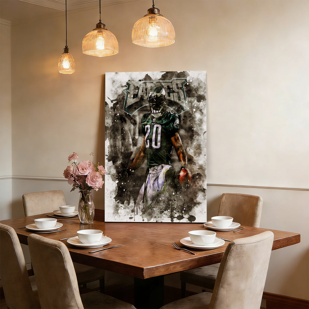 Brian Dawkins Art Poster 8 Canvas Wall Art Poster Decor Gift