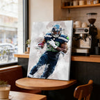 Chris Carson Celebrity Sports Art Poster School Dining Room Decoration 6 Canvas Wall Art Poster Decor Gift
