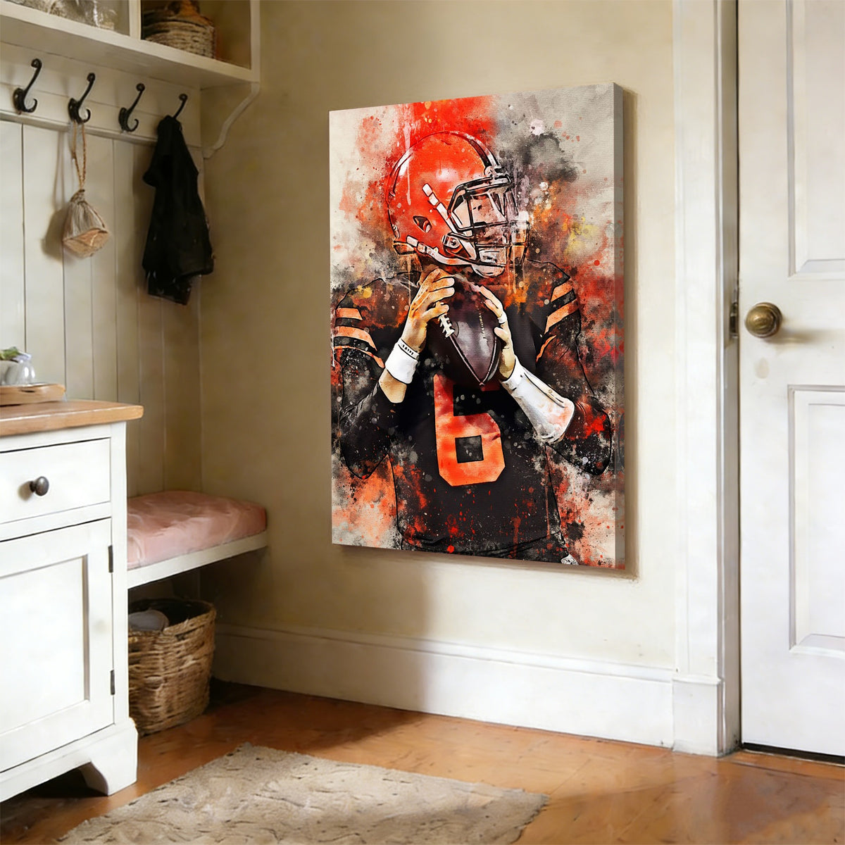 Baker Mayfield Celebrity Sports Art Poster School Dining Room Decoration 3 Canvas Wall Art Poster Decor Gift