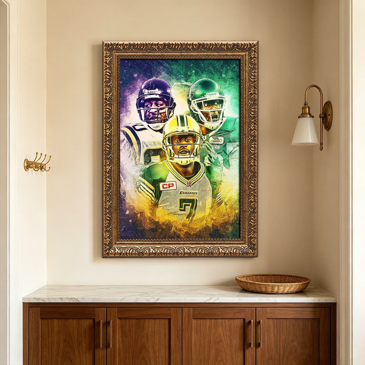 Cris Carter Duron Carter Kenny Stafford Art Sports Decorative Poster School Dormitory 4 Canvas Wall Art Poster Decor Gift