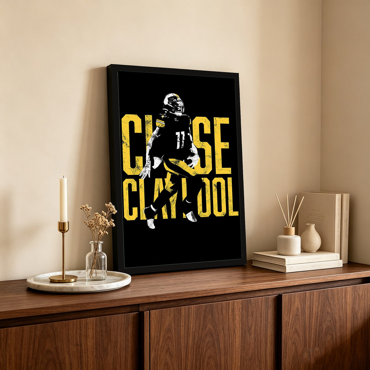 Chase Claypool Sports Celebrity Art Deco Poster 2 Canvas Wall Art Poster Decor Gift
