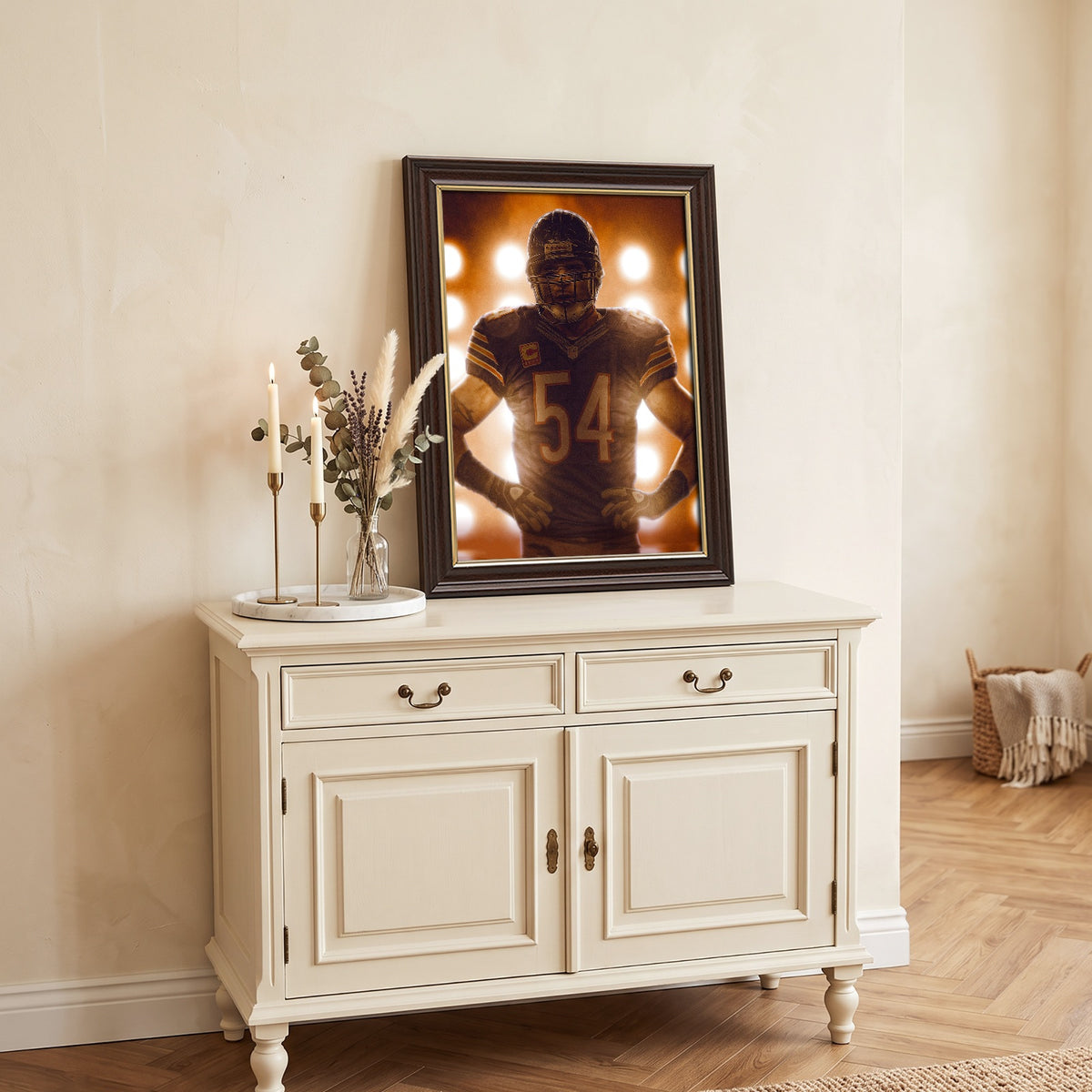 Brian Urlacher Art Sports Decorative Poster School Dormitory 5 Canvas Wall Art Poster Decor Gift