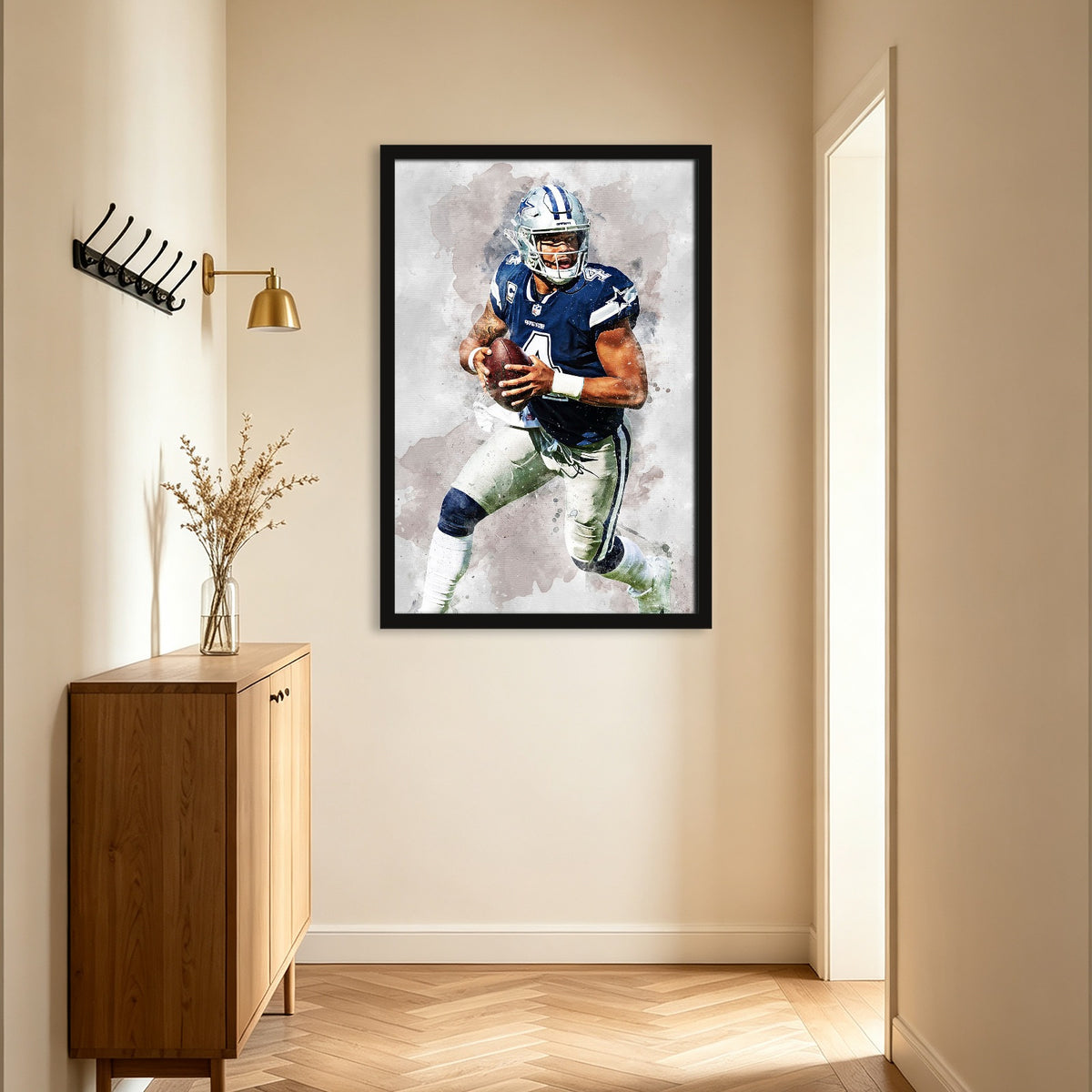 Dak Prescott 1Celebrity Sports Art Poster School Dining Room Decoration 0 Canvas Wall Art Poster Decor Gift