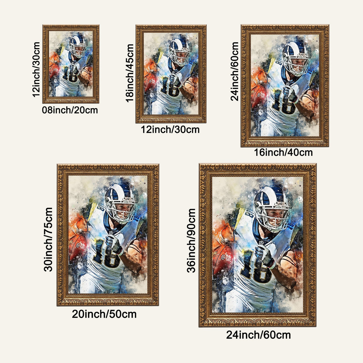 Cooper Kupp Celebrity Sports Art Poster School Dining Room Decoration 8 Canvas Wall Art Poster Decor Gift