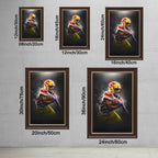 Clyde Edwards Helaire Art Sports Decorative Poster School Dormitory 3 Canvas Wall Art Poster Decor Gift