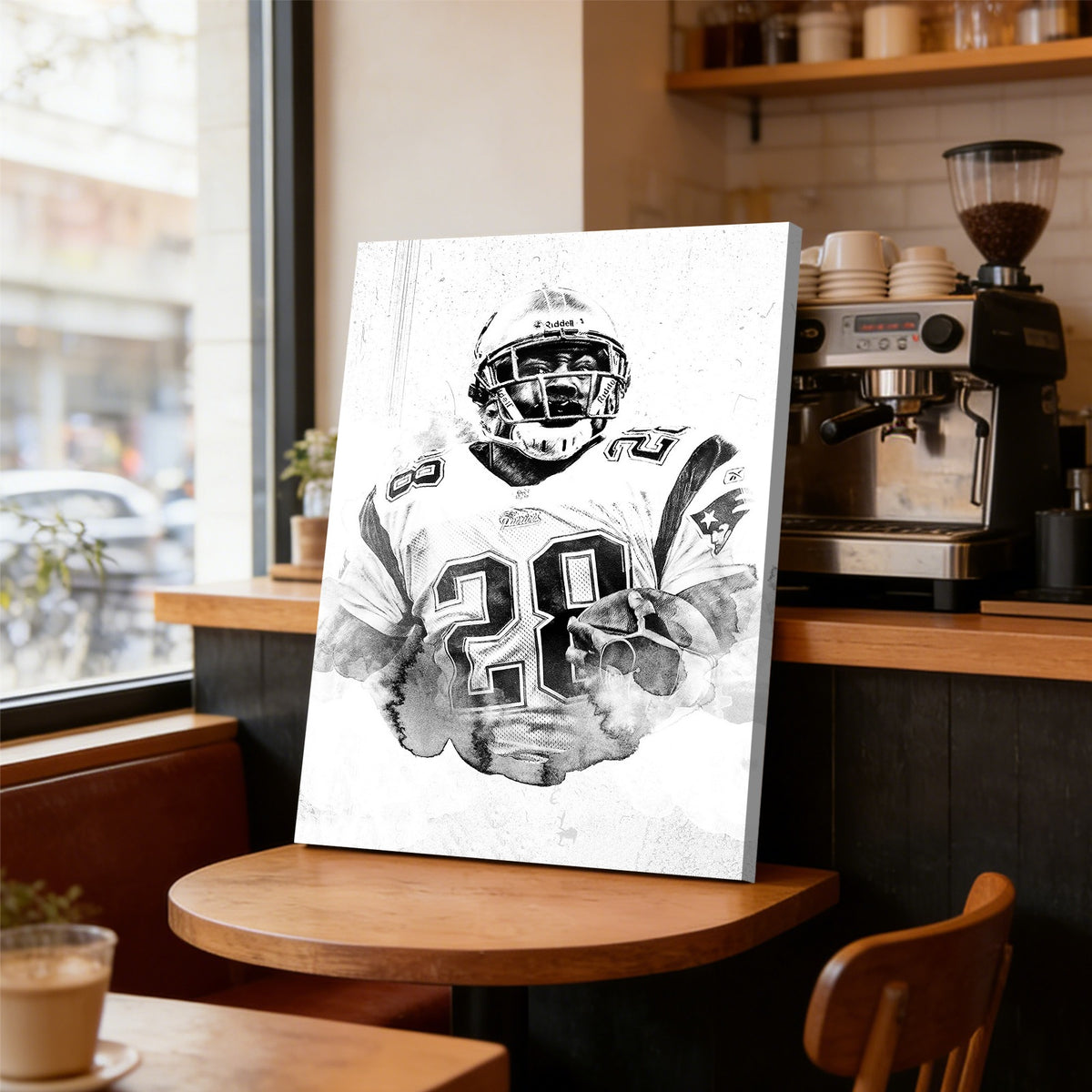 Corey Dillon Art Sports Decorative Poster School Dormitory 1 Canvas Wall Art Poster Decor Gift