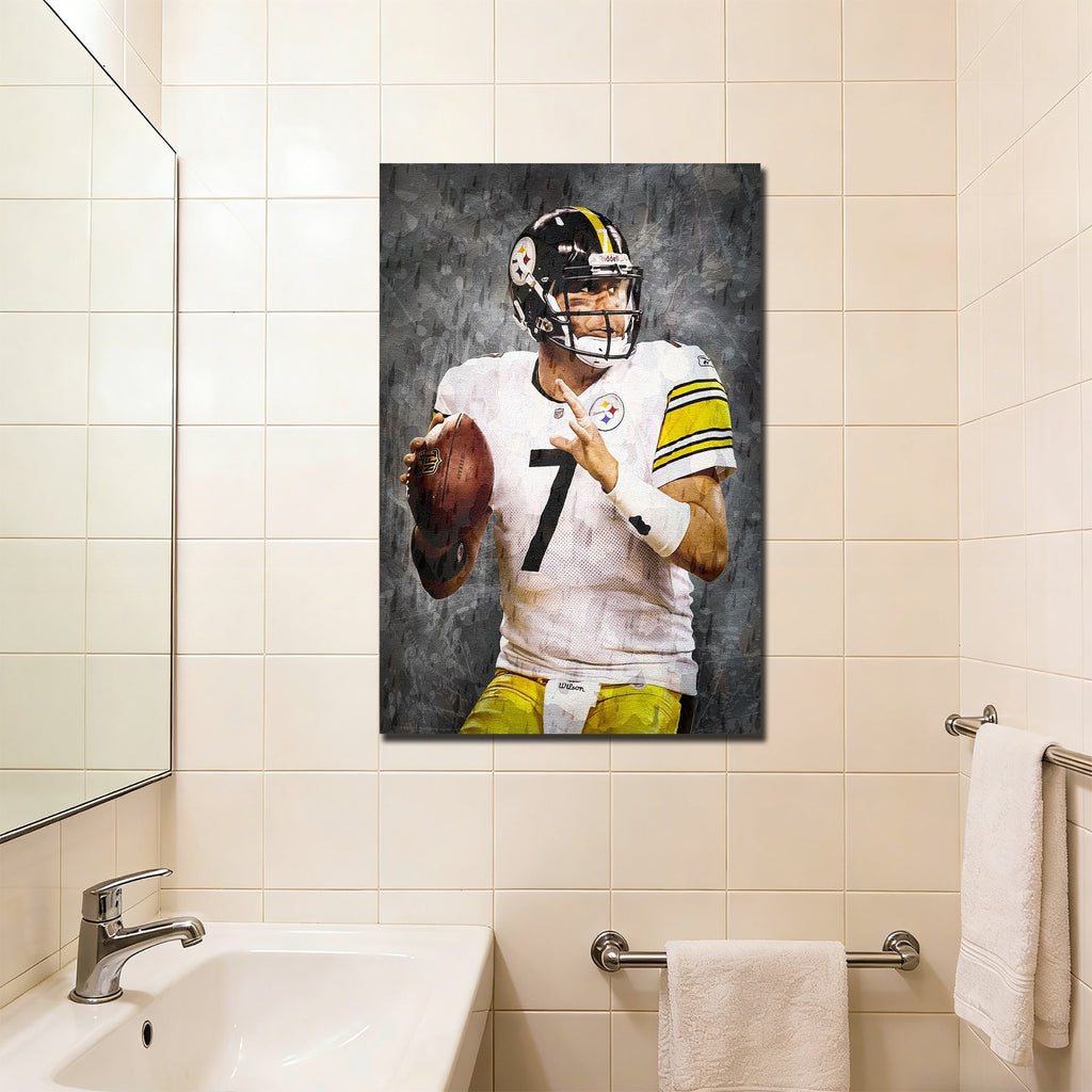 Ben Roethlisberger Celebrity Sports Art Poster School Dining Room Decoration 7 Canvas Wall Art Poster Decor Gift