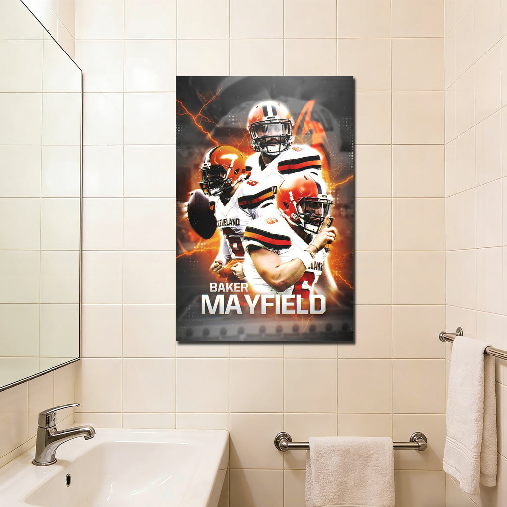 Baker Mayfield Sports Celebrity Art Deco Poster 10 Canvas Wall Art Poster Decor Gift