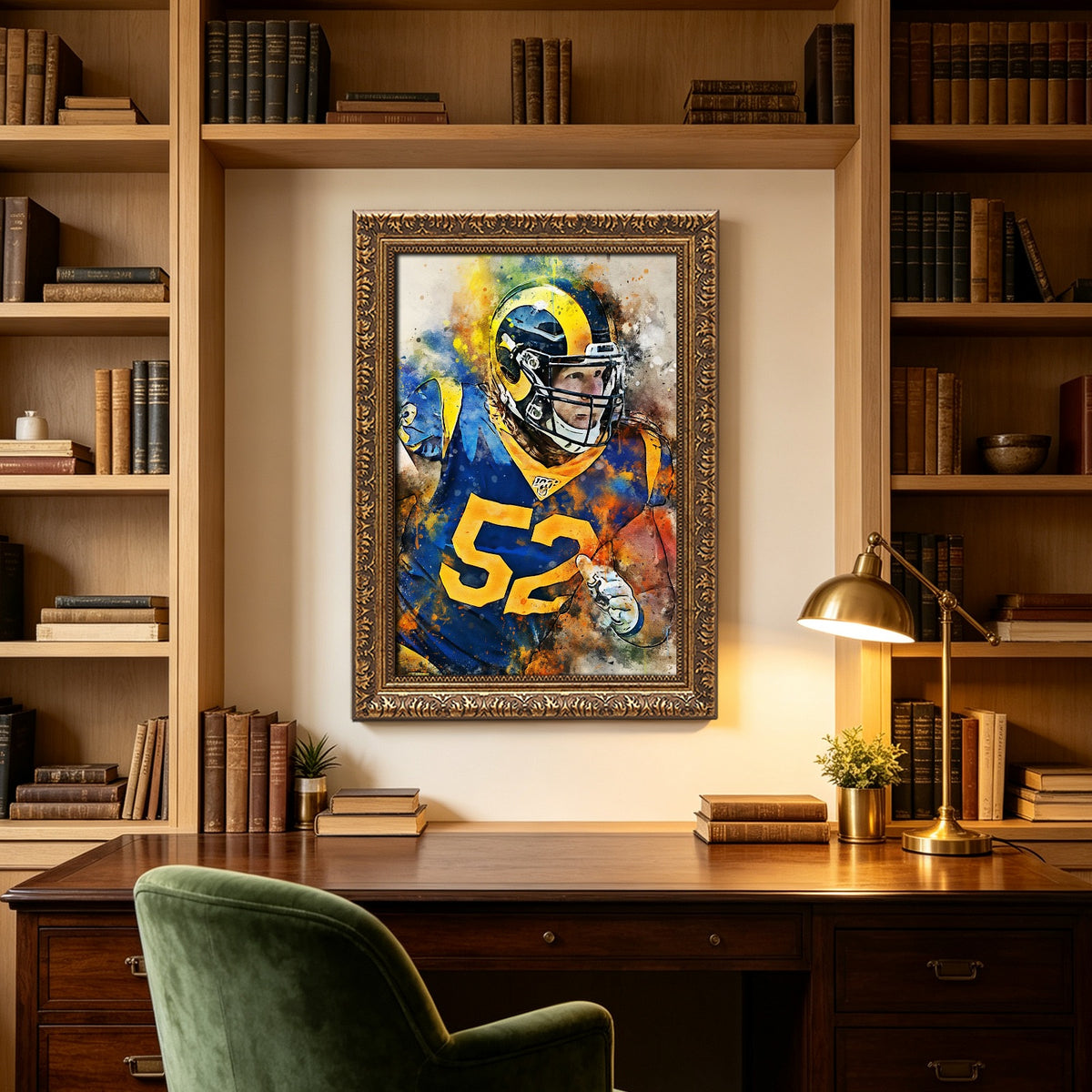 Clay Matthews Celebrity Sports Art Poster School Dining Room Decoration 1 Canvas Wall Art Poster Decor Gift