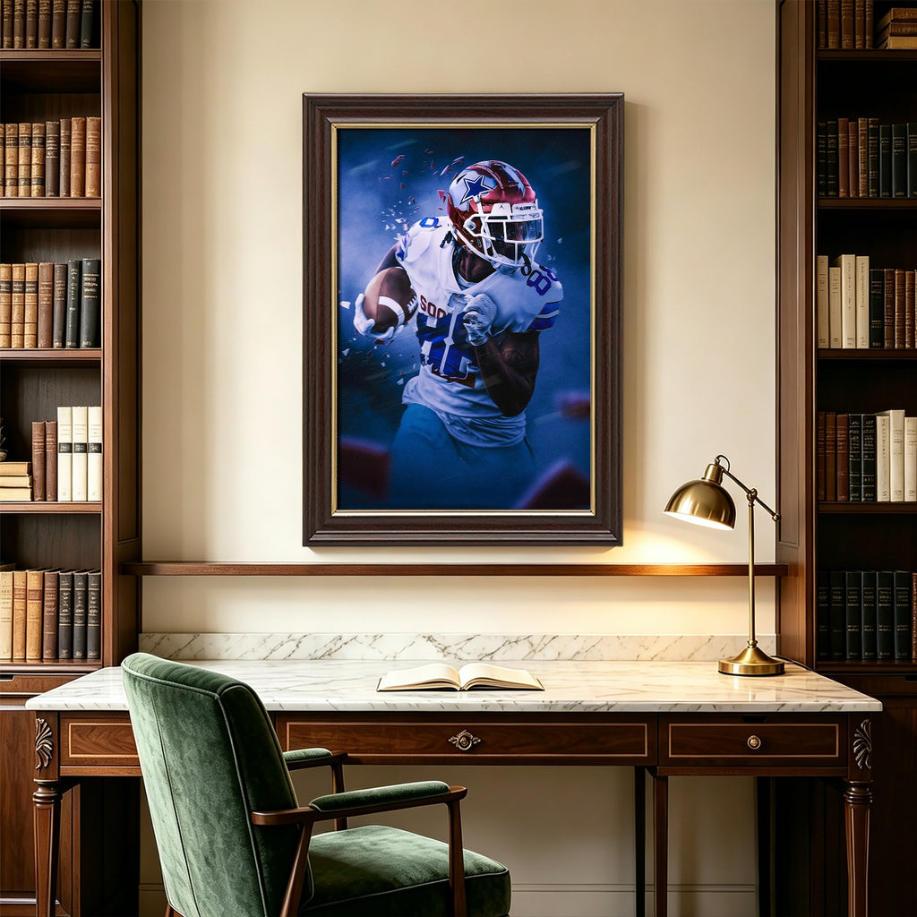 CeeDee Lamb Art Sports Decorative Poster School Dormitory 3 Canvas Wall Art Poster Decor Gift