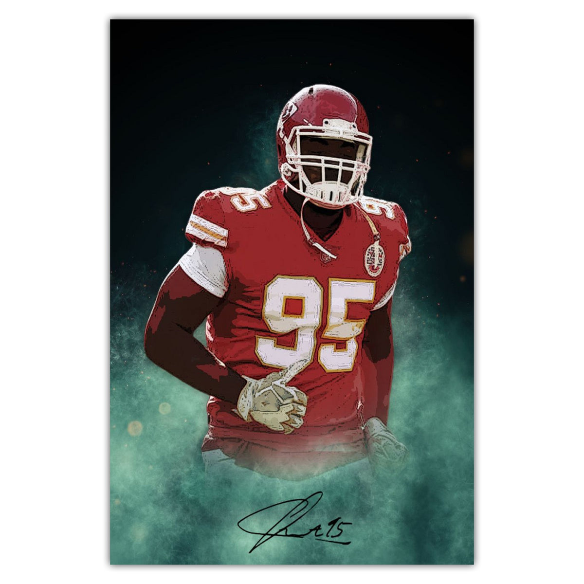Chris Jones Celebrity Sports Art Poster School Dining Room Decoration 4 Canvas Wall Art Poster Decor Gift