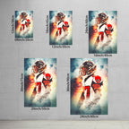 Damontae Kazee Art Sports Decorative Poster School Dormitory 5 Canvas Wall Art Poster Decor Gift