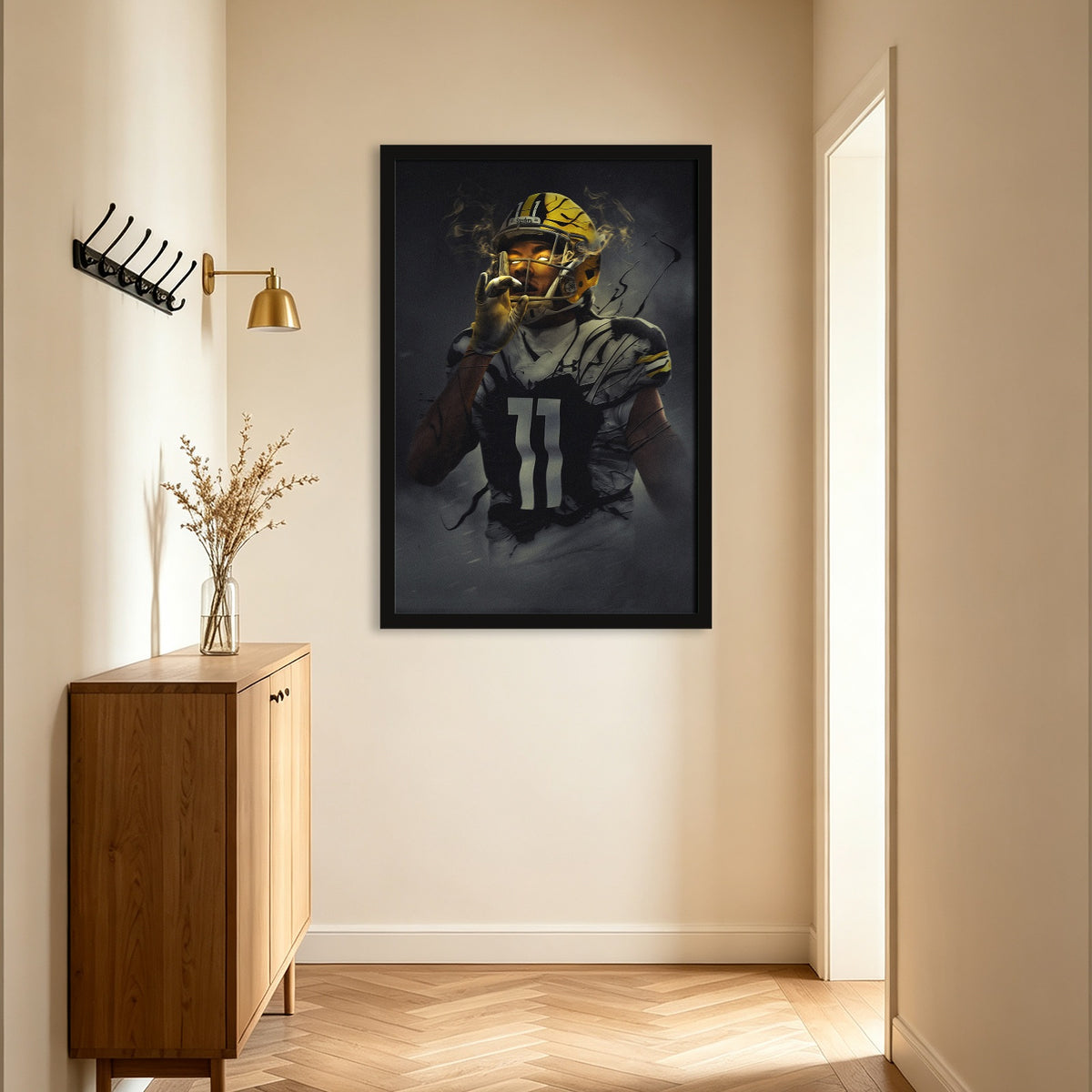 Chase Claypool Art Sports Decorative Poster School Dormitory 0 Canvas Wall Art Poster Decor Gift