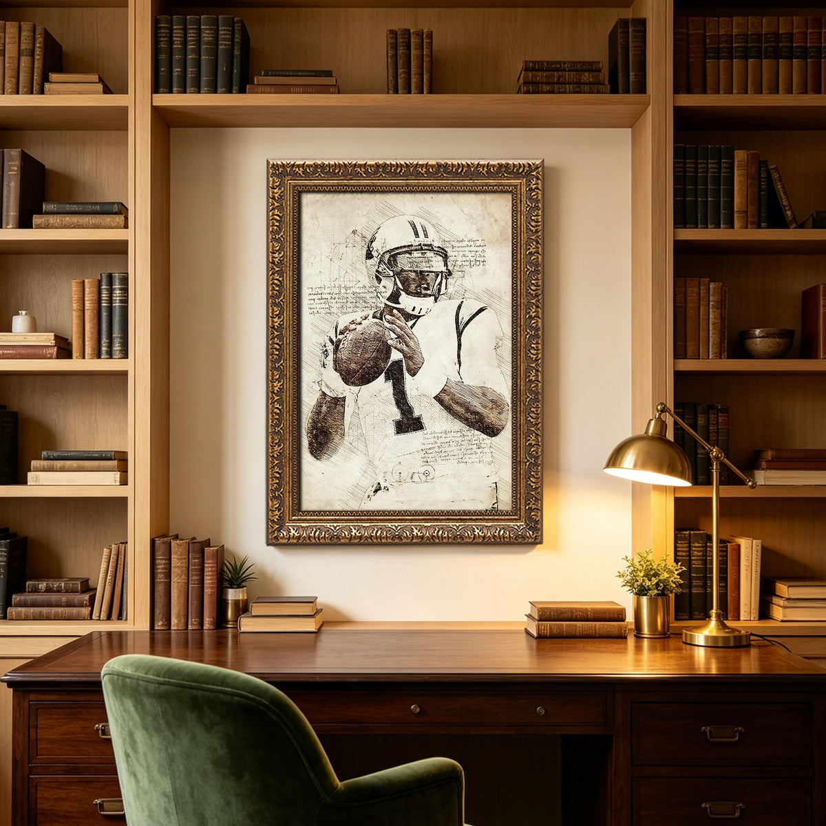 Cam Newton Sports Celebrity Art Deco Poster 7 Canvas Wall Art Poster Decor Gift