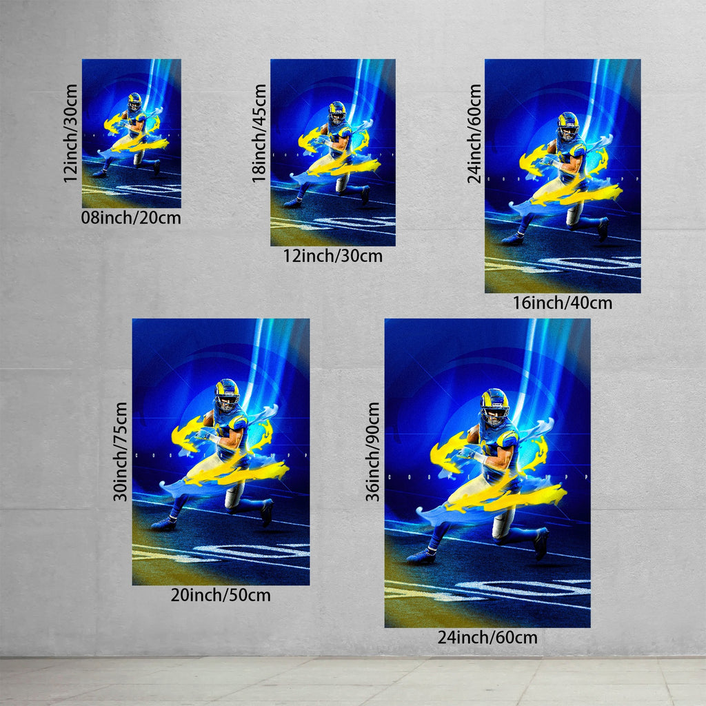 Cooper Kupp Sports Decoration Poster 3 Canvas Wall Art Poster Decor Gift