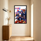 Cam Newton Sports Celebrity Art Deco Poster 1 Canvas Wall Art Poster Decor Gift