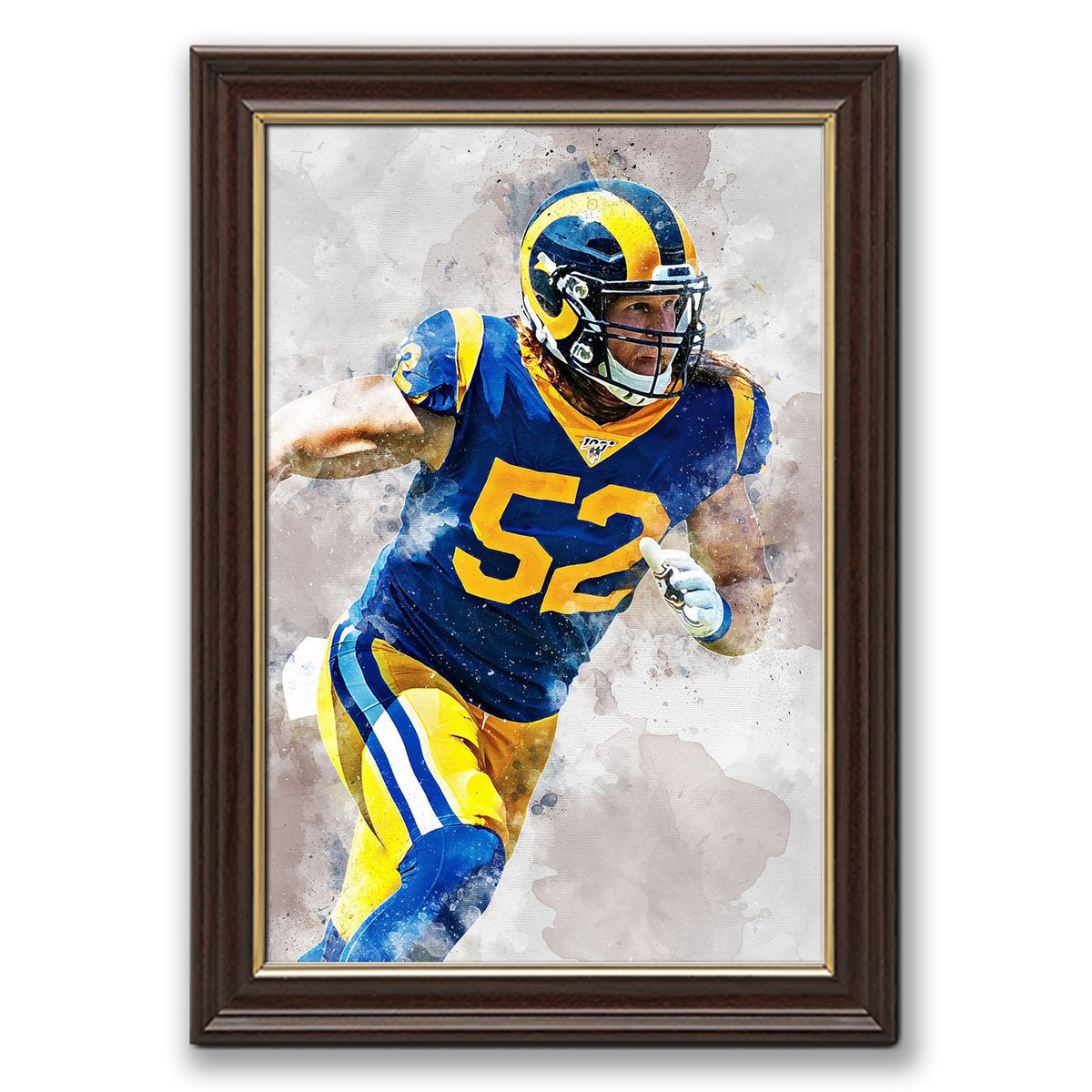 Clay Matthews Celebrity Sports Art Poster School Dining Room Decoration 3 Canvas Wall Art Poster Decor Gift