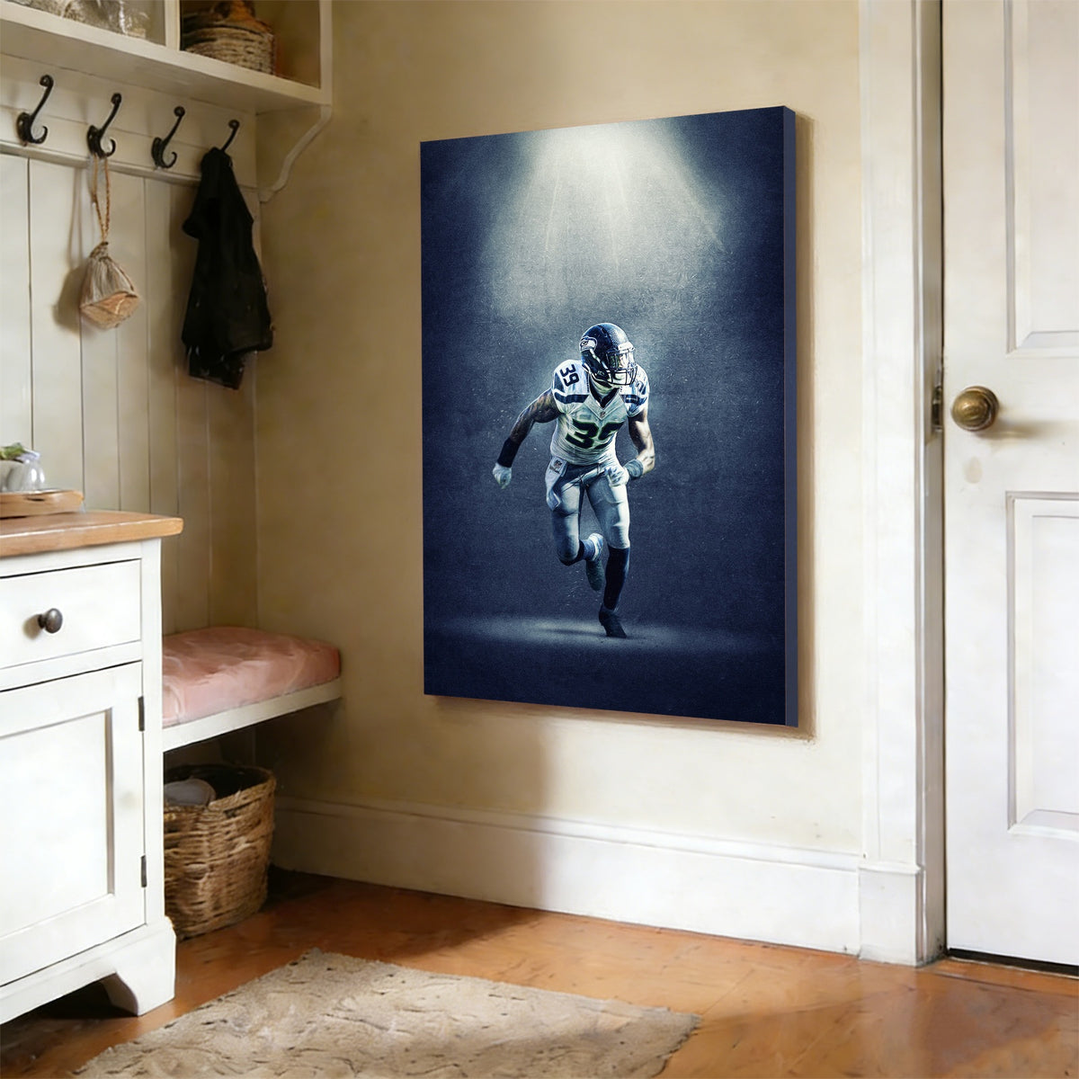Brandon Browner Art Sports Decorative Poster School Dormitory 8 Canvas Wall Art Poster Decor Gift
