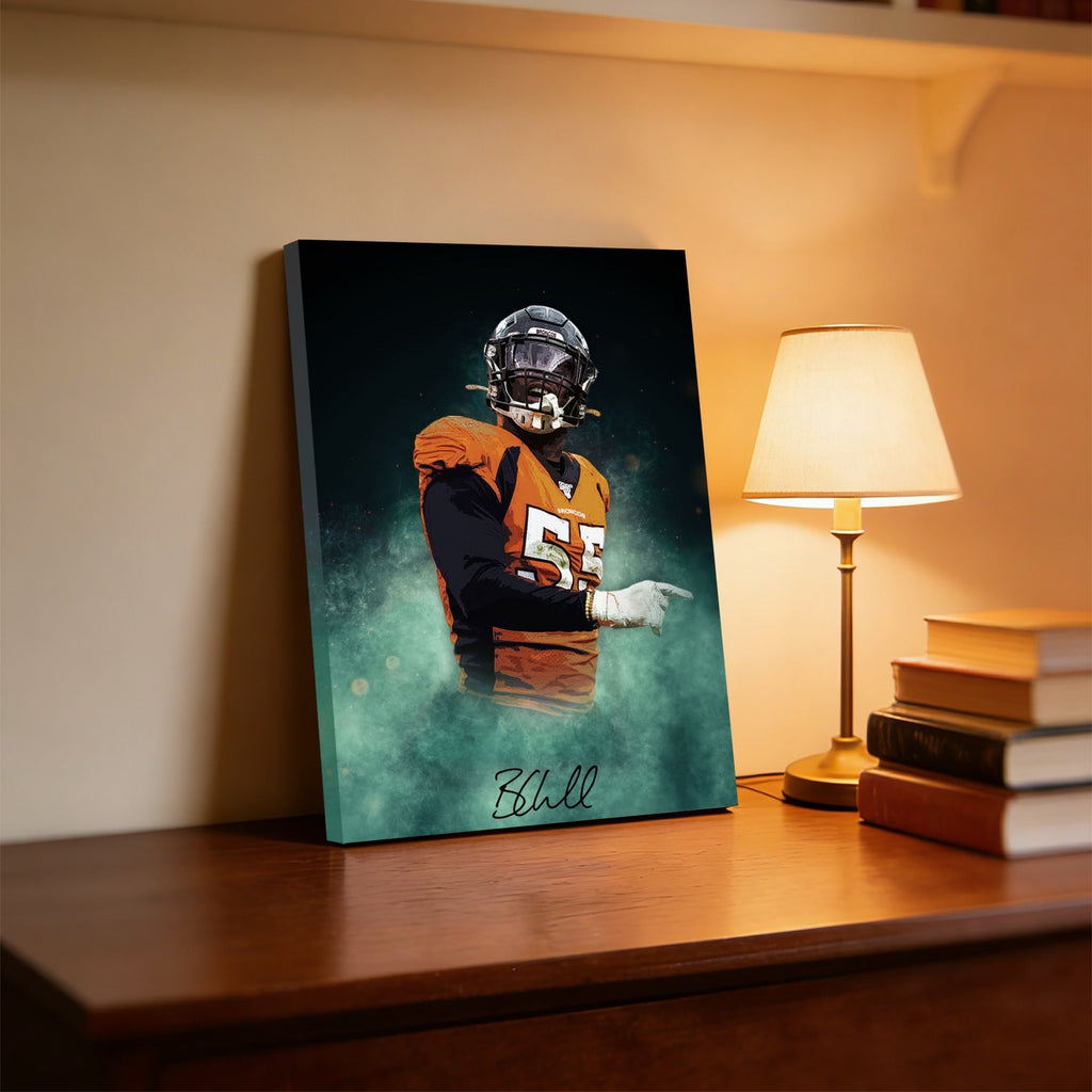 Bradley Chubb Celebrity Sports Art Poster School Dining Room Decoration 9 Canvas Wall Art Poster Decor Gift
